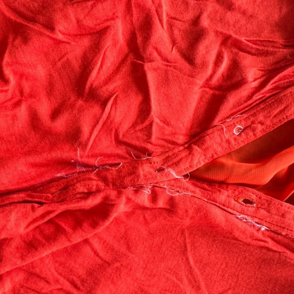 Eye Candy Red Studded Collar Sleeveless Button Down Top - Size Small - Picture 11 of 11